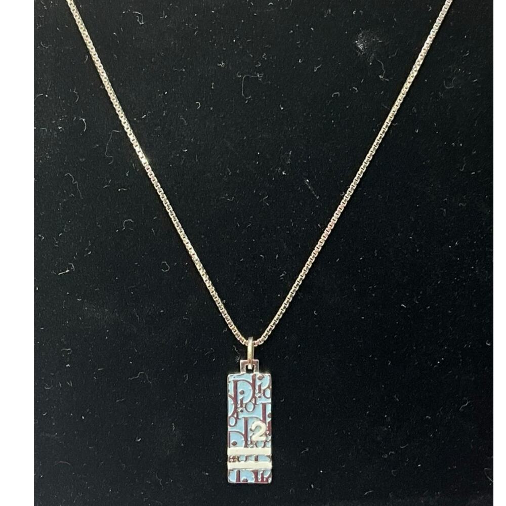 17. Dior Light Blue Trotter Necklace - Picture 3 of 9